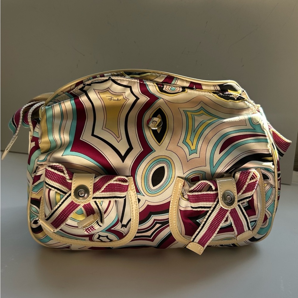 Emilio Pucci Vintage Handbag 1995 Model 51BE02 / Tessuto 51283, Multicolor